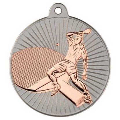 Picture of Table Tennis Two Colour Medal Matt Silver~bronze