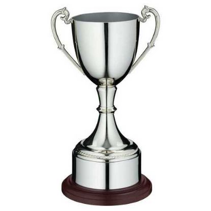 Picture of Nickel Plated Cup On Round Plinth With Band