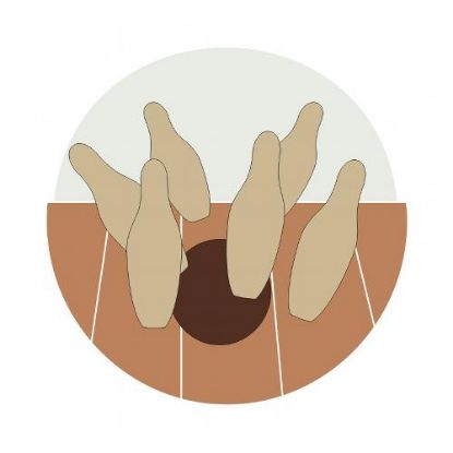 Picture of Acrylic Centre 9 Pin Skittles