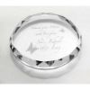 Picture of Clear Glass Round Paperweight With Faceted Edge (19mm Thick) - 3.25in