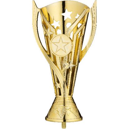 Picture of Gold Plastic Flash Cup With Handles (1in Centre)