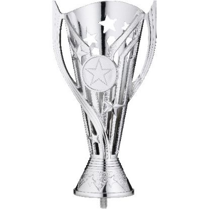 Picture of Silver Plastic Flash Cup With Handles (1in Centre)