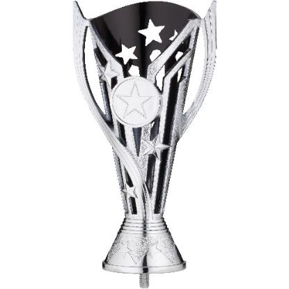 Picture of Silv~black Plastic Flash Cup With Handles (1in Centre)