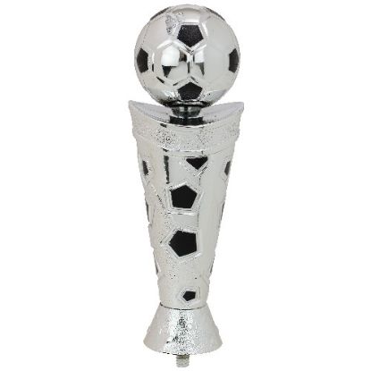 Picture of Silver~black Plastic Football Column Figure