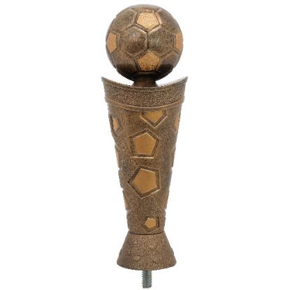 Picture of Bronze~gold Plastic Football Column Figure