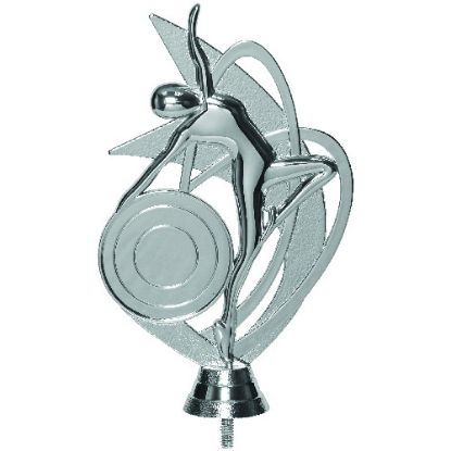 Picture of Silver Plastic Dance~gym Figure (2in Centre)