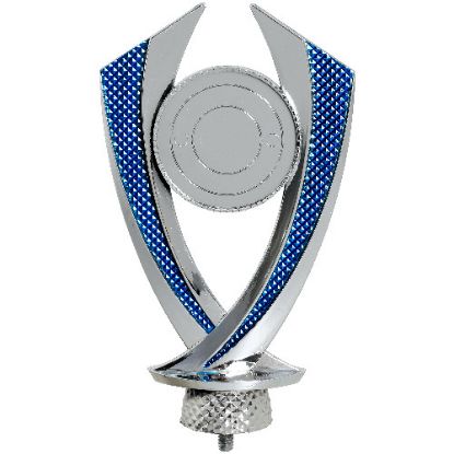 Picture of Silver~blue Plastic Diamond Holder (2in Centre)