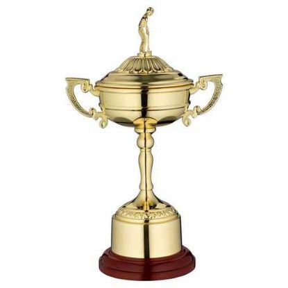 Picture of Gold Finish Ryder Cup On Round Base With Plinth