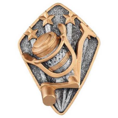 Picture of Pewter~gold Diamond Disc Angling