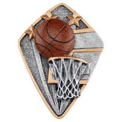 Picture of Pewter~gold~orange Diamond Disc Basketball