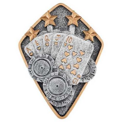 Picture of Pewter~gold Diamond Disc Cards