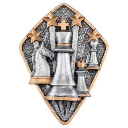 Picture of Pewter~gold Diamond Disc Chess