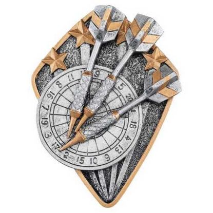 Picture of Pewter~gold Diamond Disc Darts