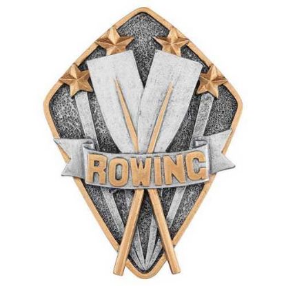 Picture of Pewter~gold Diamond Disc Rowing