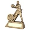 Picture of Brz|gold Female Netball Mini Figure (1in Centre) - 4in