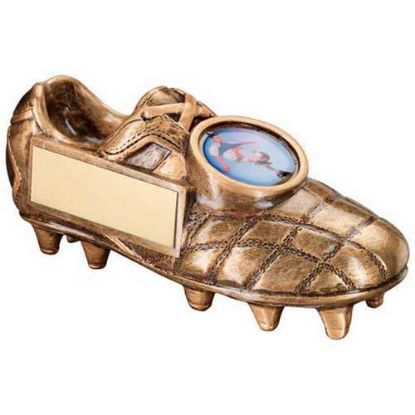 Picture of Brz|gold Football Boot (1in Centre) - 5 X 2.25in