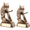Picture of Brz|gold Female Lawn Bowls Geo Figure (1in Centre) - 5.75in