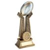 Picture of Brz|pew|gold Rugby Ball On Twin Prongs (1in Centre) - 6in
