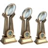 Picture of Brz|pew|gold Rugby Ball On Twin Prongs (1in Centre) - 6in
