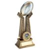 Picture of Brz|pew|gold Rugby Ball On Twin Prongs (1in Centre) - 6in