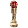Picture of Brz|gold|red Cricket Ball Leaf Column (1in Centre) - 7in