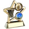 Picture of Brz|gold Netball Mini Star - (1in Centre) 3.75in