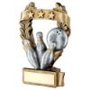 Picture of Brz|pew|gold Ten Pin 3 Star Wreath Award -  6.25in