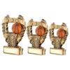Picture of Brz|gold|orange Basketball 3 Star Wreath Award - 5in