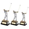 Picture of Xxx Brz|Pew End Of Swing Golfer On Black Base - 10.25in