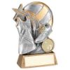 Picture of Pew|gold Netball With Shoe And Dress On Brz Base (1in Cen) - 6.25in