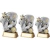 Picture of Pew|gold Rugby Ball With Boot And Shirt On Brz Base (1in Cen) - 5.25in