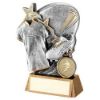 Picture of Pew|gold Rugby Ball With Boot And Shirt On Brz Base (1in Cen) - 5.25in