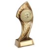 Picture of Brz|gold Centre Holder With Twisted Leaf (2in Centre) - 8.75in