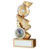 Picture of Gold|silver Football And Boot On Multi Star Curve (1in Centre) - 4in