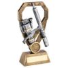 Picture of Brz|pew|gold Angling Rod And Reel On Diamond (1in Centre) - 7in