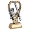 Picture of Brz|pew|gold Angling Rod And Reel On Diamond (1in Centre) - 7in