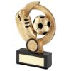 Picture of Xxx Gold|Black Football And Boot On Round Wreath (1in Centre) - 7.5in