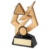 Picture of Gold|black Pool|snooker Balls On Bolt Pentagon (1in Centre) - 4in