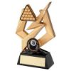 Picture of Gold|black Pool|snooker Balls On Bolt Pentagon (1in Centre) - 4in