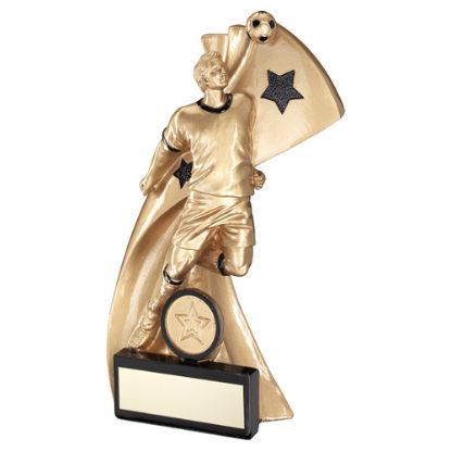 Picture of Xxx Gold~blk Male Football Heading Figure (1in Centre)