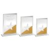 Picture of Jade Glass Rectangle Plaque With Gold|silver Glitter Detail (4mm Thick) - 7.25in