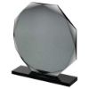 Picture of Smoked Black Glass Octagon Plaque (10mm Thick) - 8.75in
