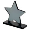 Picture of Smoked Black Glass Star Plaque (10mm Thick) - 5.25in