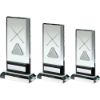 Picture of Clear|black Glass Plaque With Lasered Pool|snooker Image (15mm Thick) - 7.5in