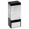 Picture of Clear|black Glass Block With Lasered Cricket Image - 4in