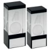 Picture of Clear|black Glass Block With Lasered Cricket Image - 4in