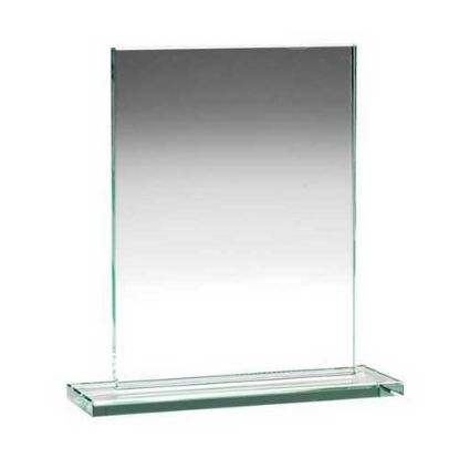 Picture of Jade Glass Rectangle Plaque (10mm Thickness) - 6.5in
