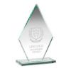 Picture of Jade Glass Tall Diamond Plaque (10mm Thick) - 9in