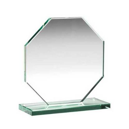 Picture of Jade Glass Octagon Plaque (10mm Thickness) - 4.5in
