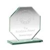 Picture of Jade Glass Octagon Plaque (10mm Thickness) - 4.5in